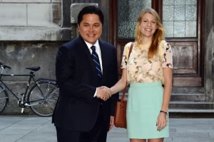 Erick Thohir e Barbara Berlusconi (Insidefoto.com)