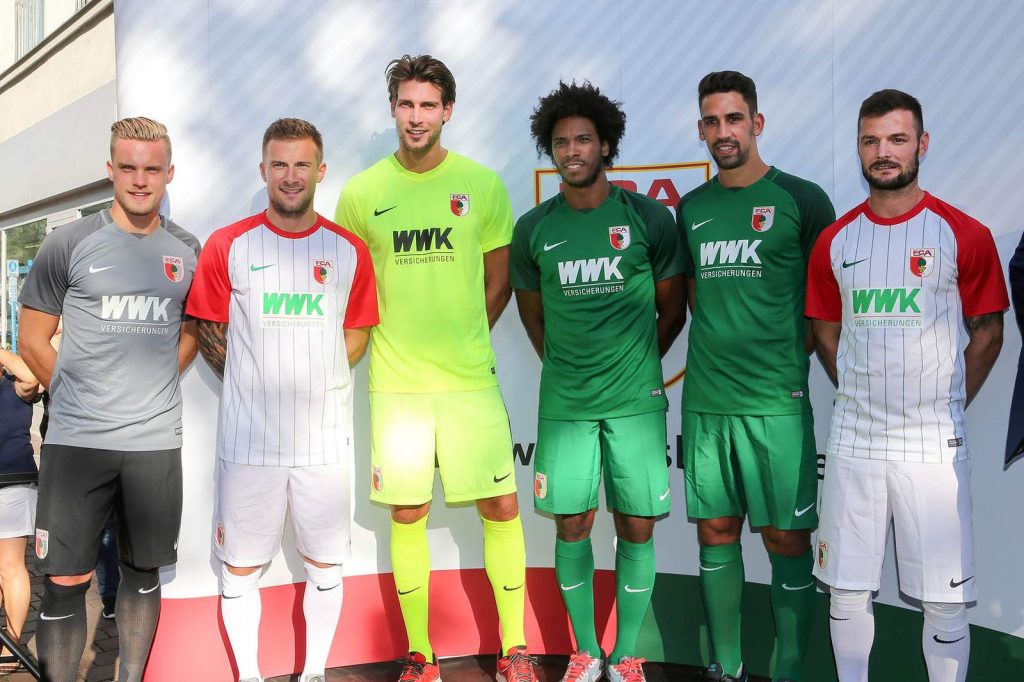 Le maglie 2017-2018 dell'Augsburg