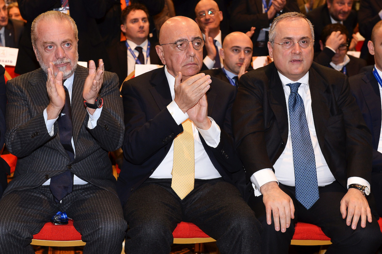 De Laurentiis, Galliani e Lotito